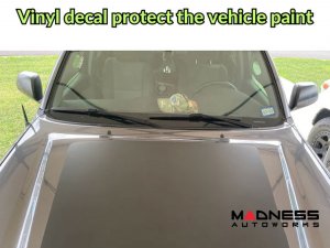 Toyota Tacoma Flexible Solar Panel Kit - Complete Kit w/ Waterproof Controller + Hood Decal - 1st&2nd Gen w/o Hood Scoop - 90W